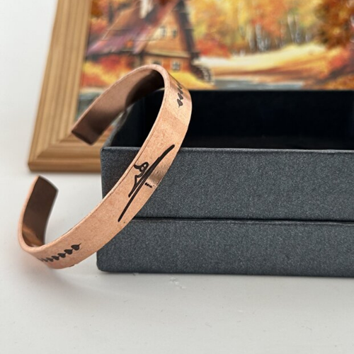 Saf Bakır ‘Hiç’ Sembollü Unisex Bileklik