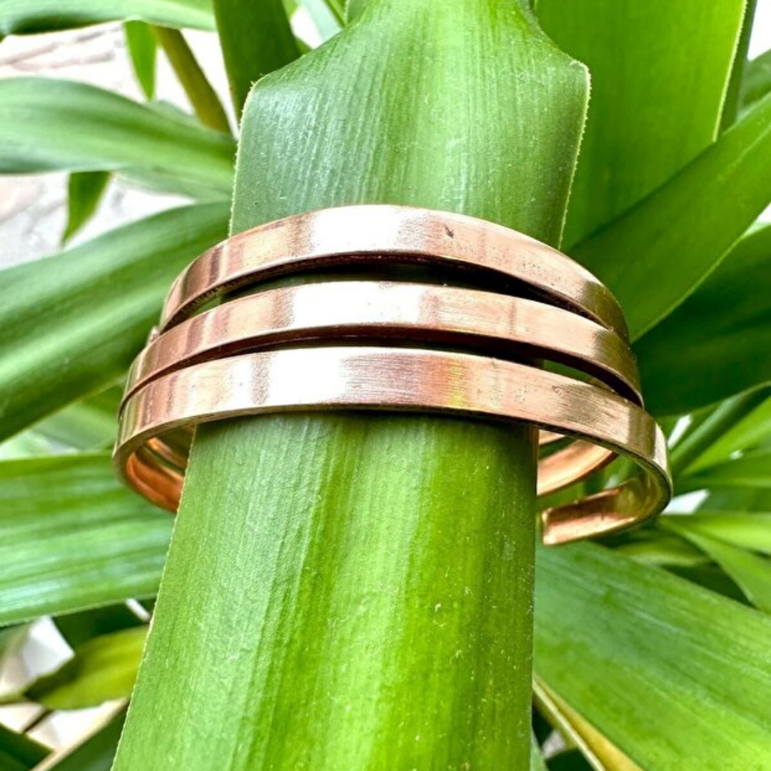 İnce Saf Bakır Bileklik Unisex Model